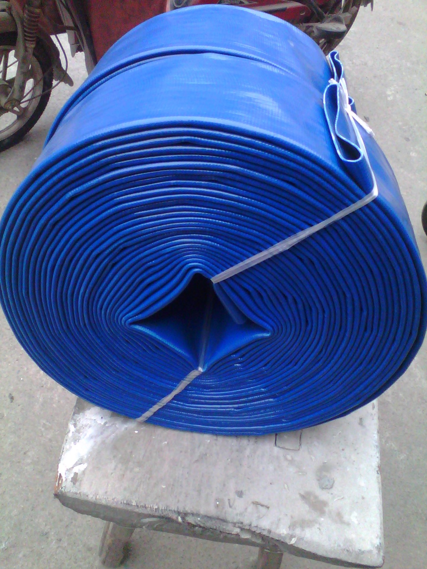 三寸蓝色输水管 涂塑水带 80pvc农用水带 高压软管