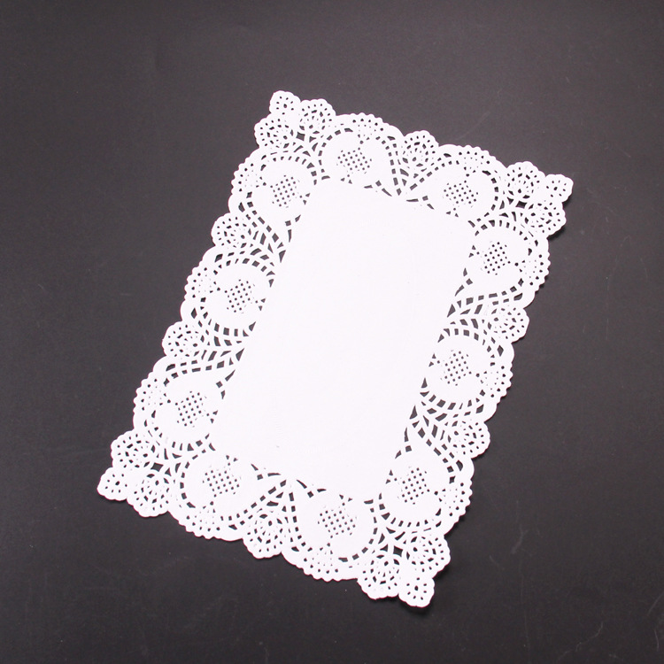 36张蛋糕花底纸 花边纸通花纸 通花垫 餐花垫纸 长方形圆形可选