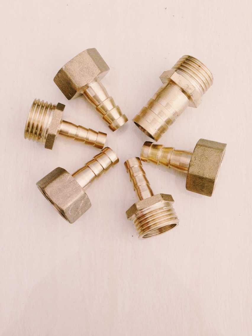 全铜内外牙宝塔咀 1/2"xΦ6mm - Φ19mm内外牙气嘴宝塔接头