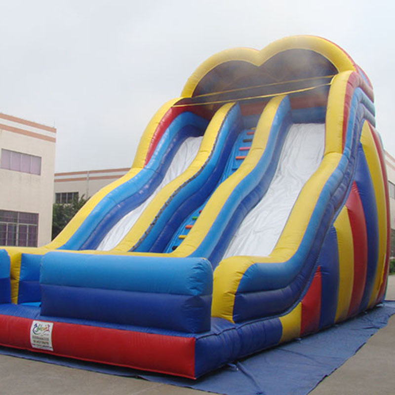 批发供应大型室外水上乐园充气滑梯 充气大滑梯 儿童充气水滑梯
