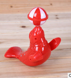 厂家批发电动发光海狮顶球儿童创意小礼品玩具地摊货源