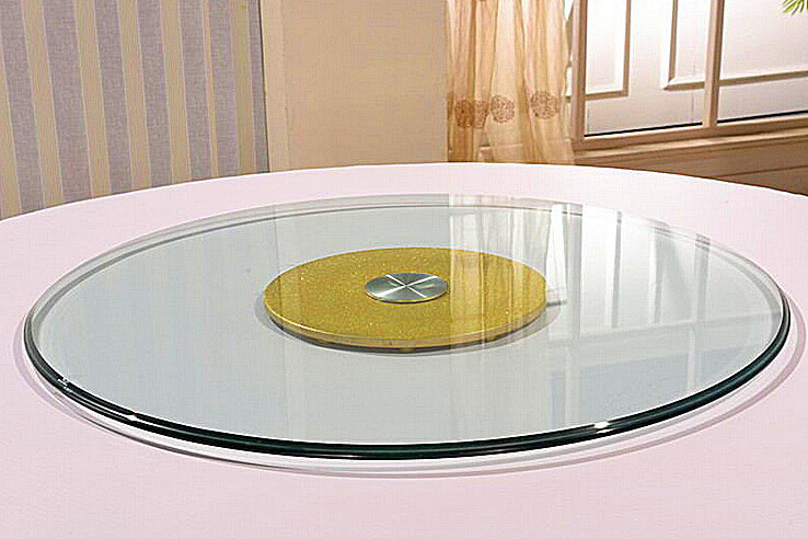 厂家批发加厚钢化玻璃转盘 酒店餐桌转台 圆桌火锅圆转盘