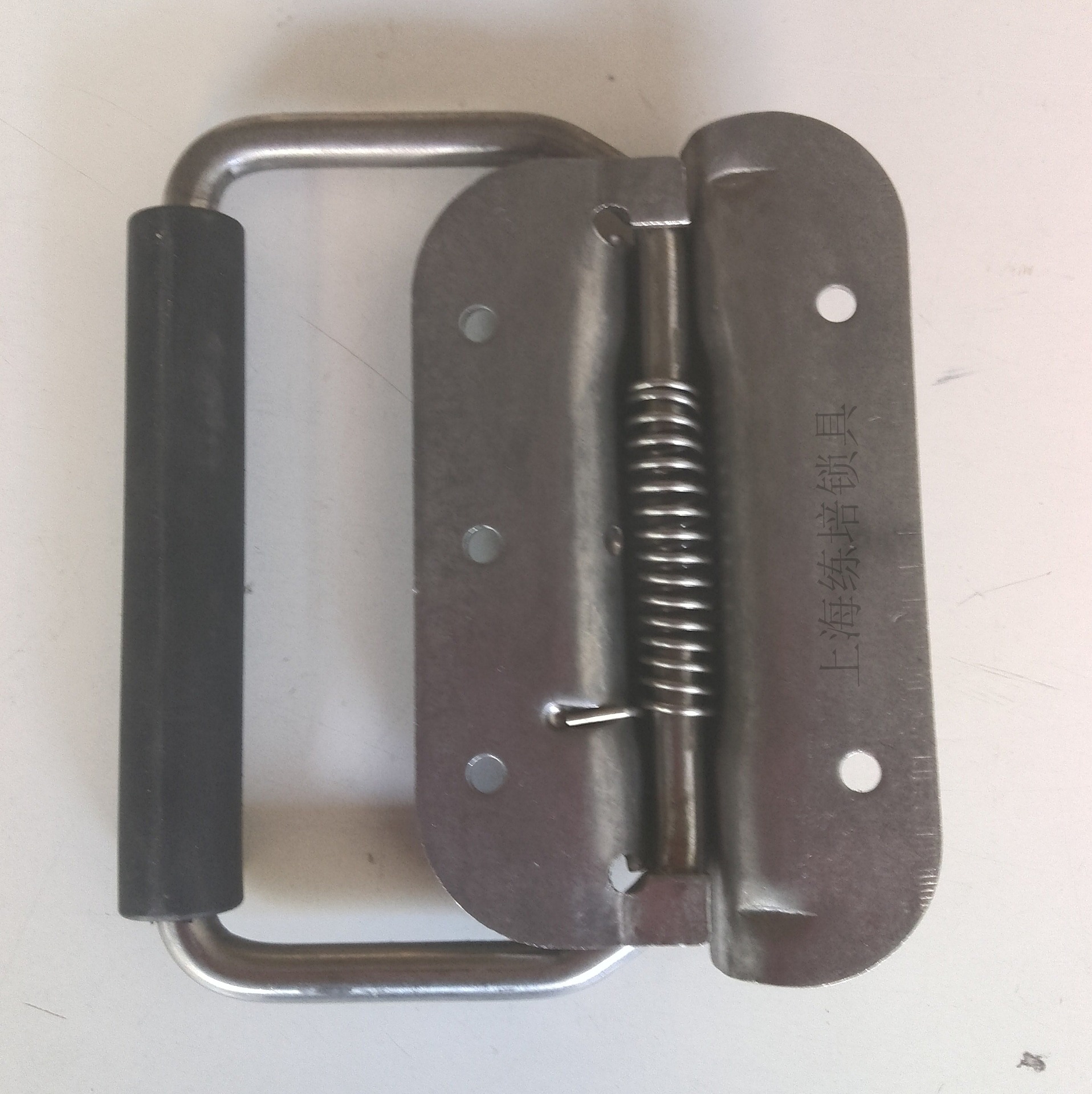 不锈钢弹簧复位承重提拉手ls09s带绝缘套自动回位工具箱活动把手