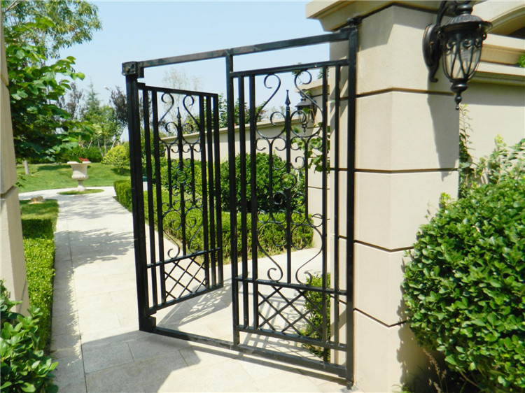 定做铁艺大门锻造门庭院入户门 花园别墅欧式防盗钢大门 推拉铁门