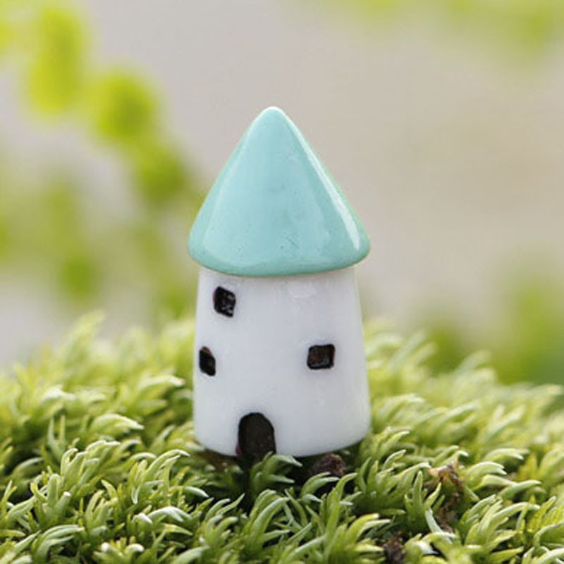 微景观素材 迷你可爱卡通小风车小房子饰品摆件 园艺多肉装饰
