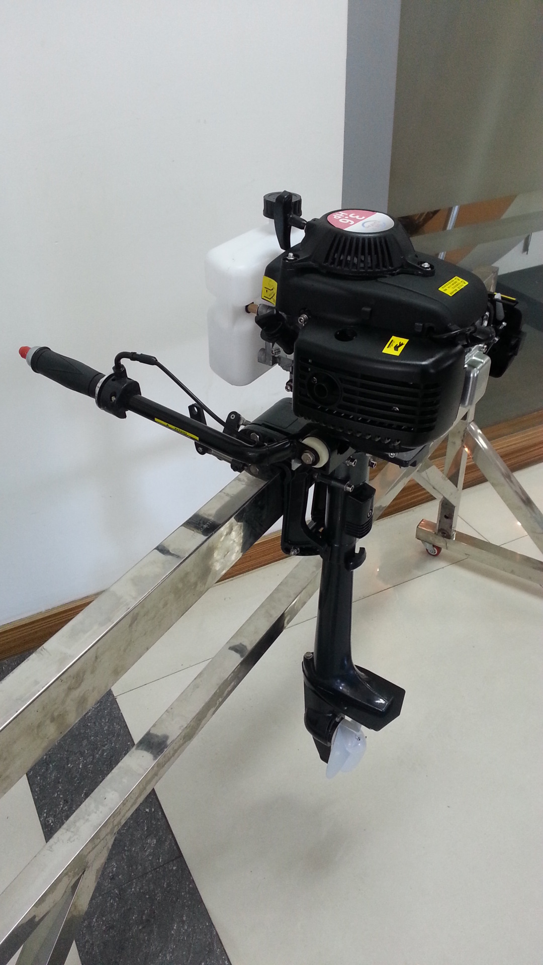 6马力四冲程船外机船挂机推进器马达冲锋舟塑料船