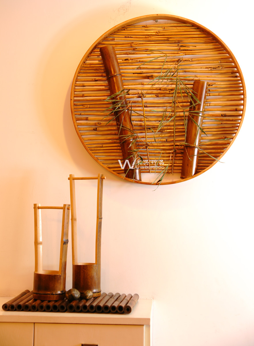 纯手工竹工艺品壁挂饰 餐厅会所spa吊挂装饰品 家居装饰摆件批发