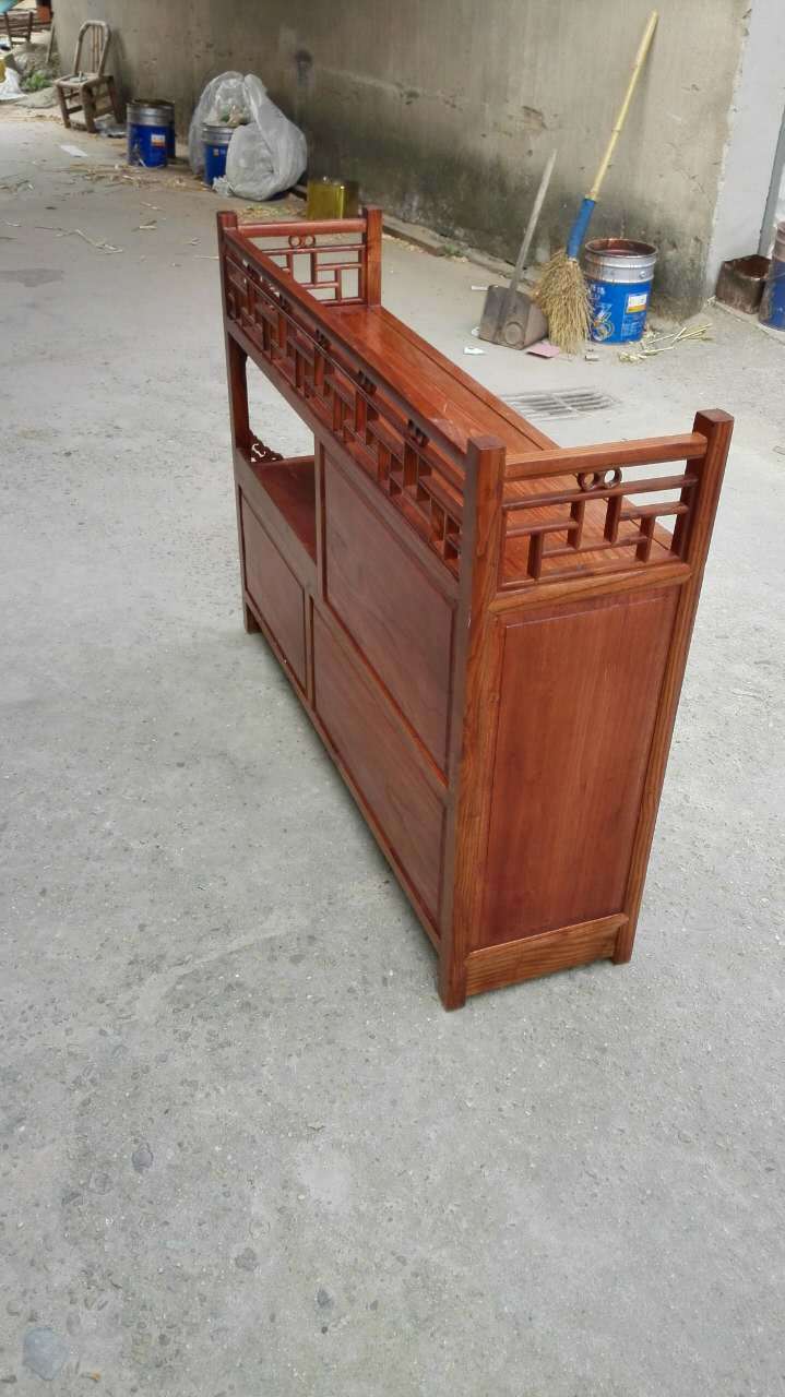 明清仿古家具 高档实木榆木中式酒柜茶水柜 多功能柜 厂家直销