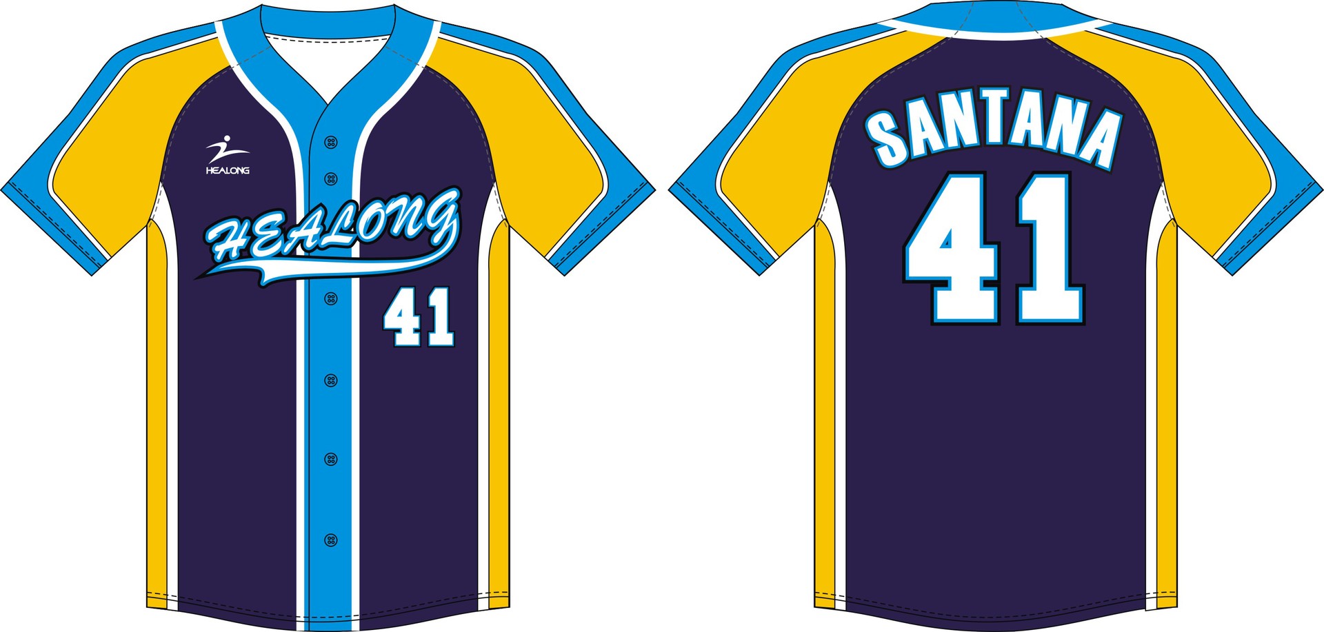 广州厂家数码印花球衣个性定制中心diy运动服装短袖款棒球服