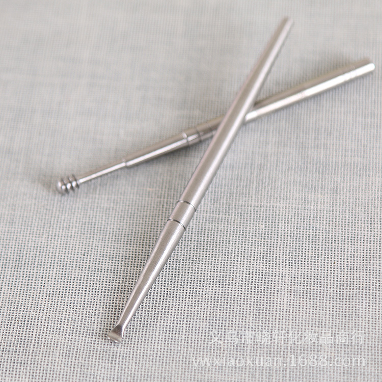 不锈钢挖耳勺双头螺旋式掏耳勺 耳挖耳扒子采耳工具掏耳朵-阿里巴巴