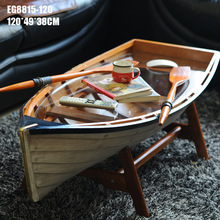 船型茶几 精品地中海风格 创意客厅家具 摆件 阳台咖啡桌 03042
