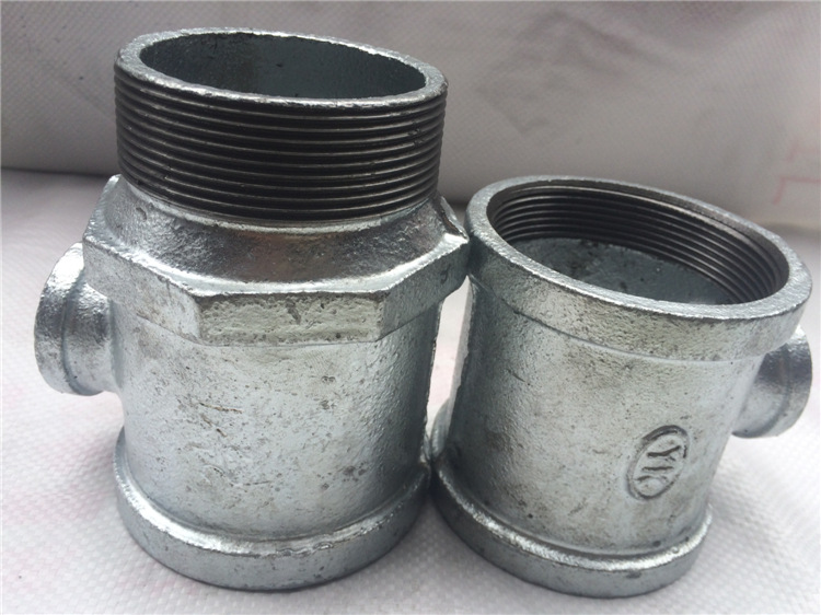 消火栓管件 热镀锌 玛钢管件 65*25内外丝三通批发_三通_管件_建材