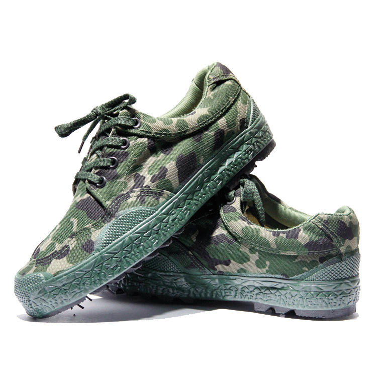 厂家批发正品丛林迷彩数码作训鞋迷彩解放鞋作训鞋迷彩帆布胶鞋