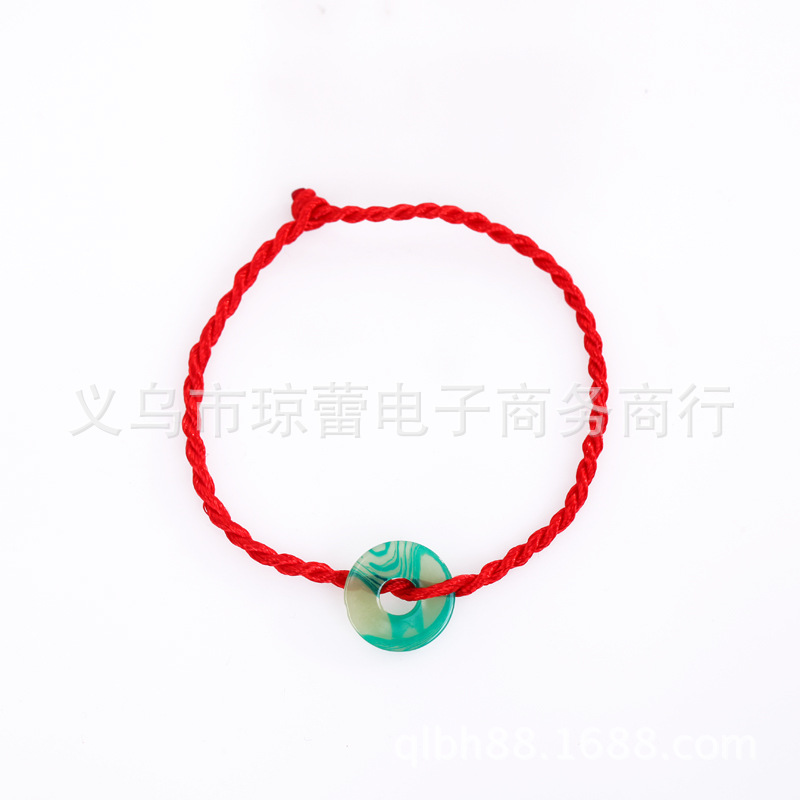 Stall Hot Sale Carrying Strap Imitation Mahogany Red Rope Bracelet 2 Yuan Store Hand Jewelry Promotional Gifts Promotional Novelties Lot