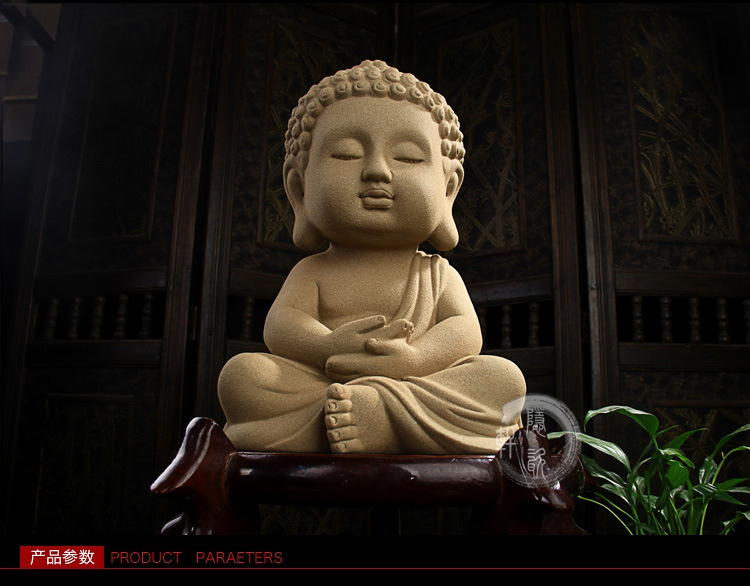 蕴息大日如来紫砂创意家居工艺品摆设佛祖佛像风水镇宅摆件批发