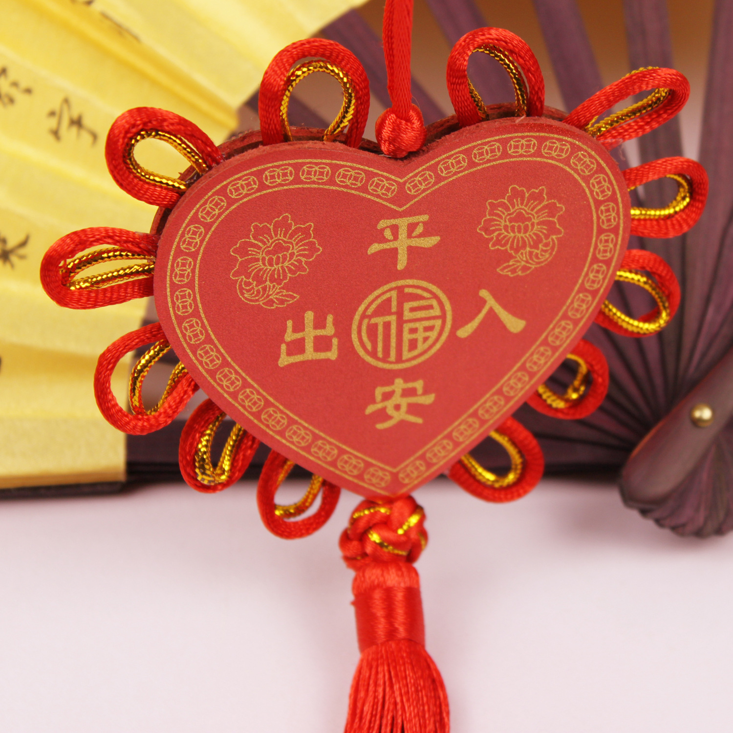 厂家直销双面板结中国结 出入平安挂件 年货家居喜庆流苏挂饰