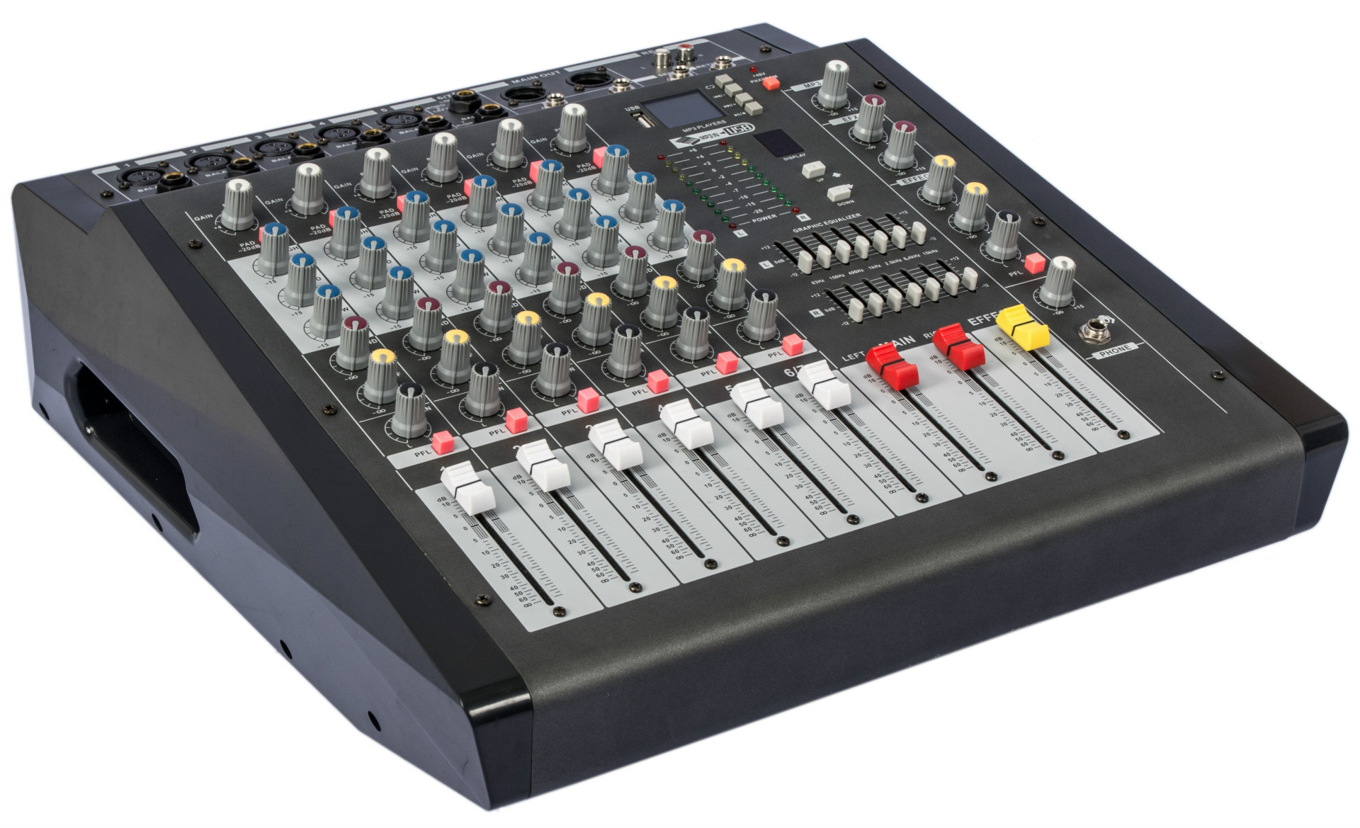 6路调音台 带功放 p601d-usb 品质保证 量大从优 欢迎订购