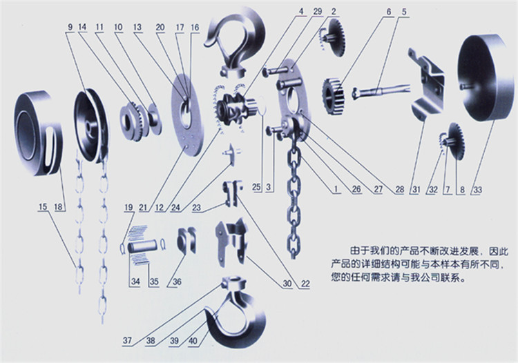 手扳葫芦拆卸图解图片