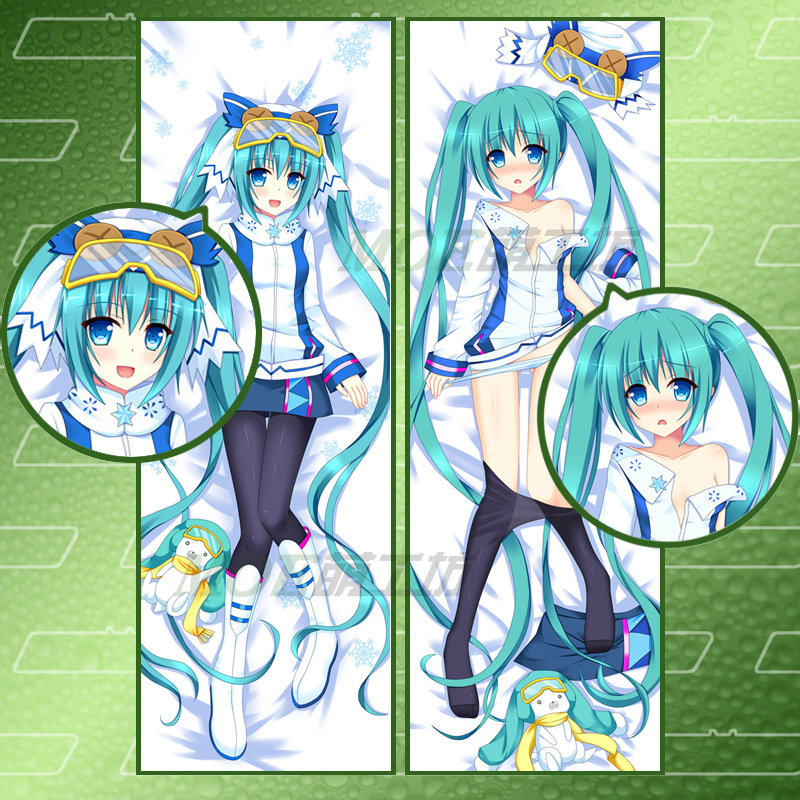 萌工坊初音未来日本动漫抱枕亚马逊货源 diy个性定制 可代理