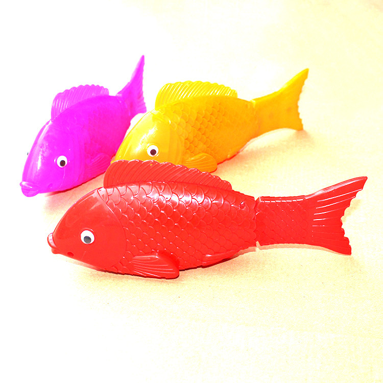 快跑电动音乐小鱼会跑的电动鱼摇头摆尾电动鱼玩具(全色)