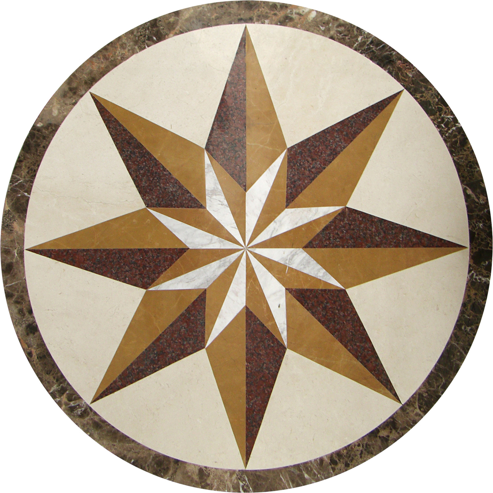 厂家供应大理石拼花 水刀拼花 云浮石材拼花可定制 地面拼花