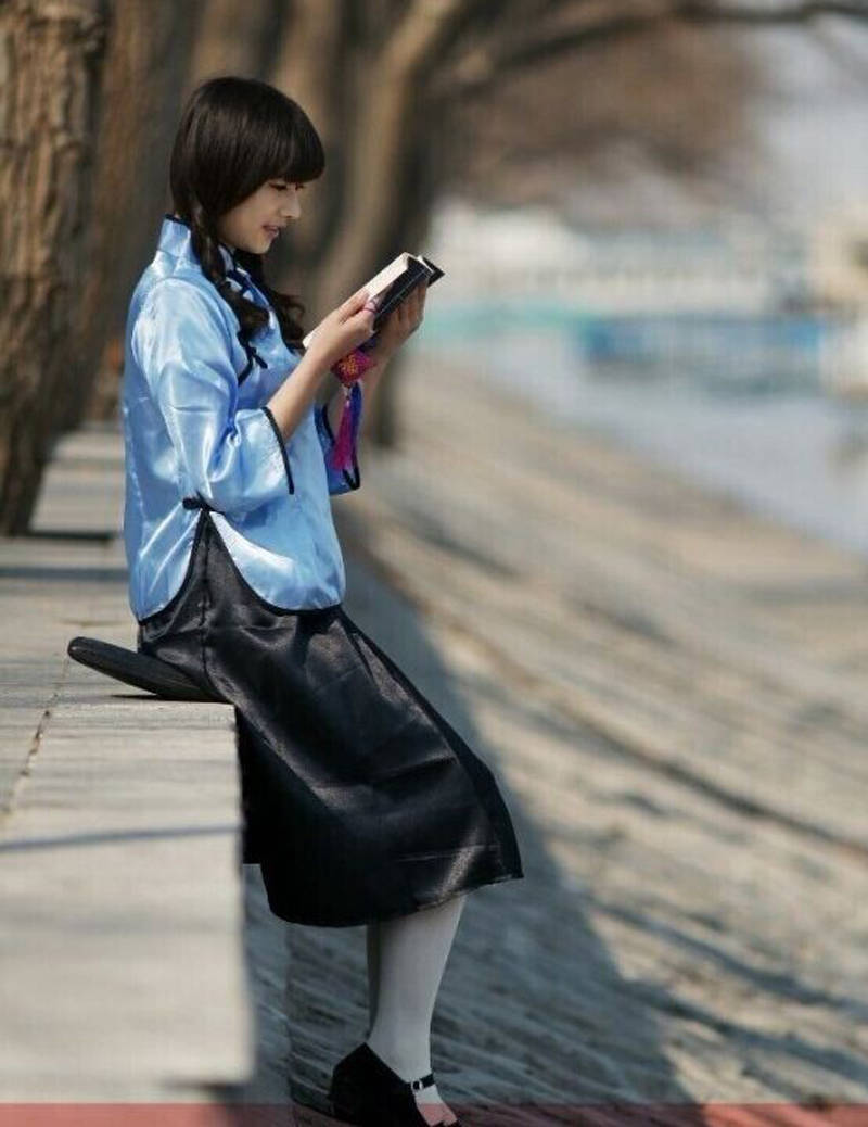 民国学生校服新款五四青年女套装 毕业演出舞台合唱写真制服