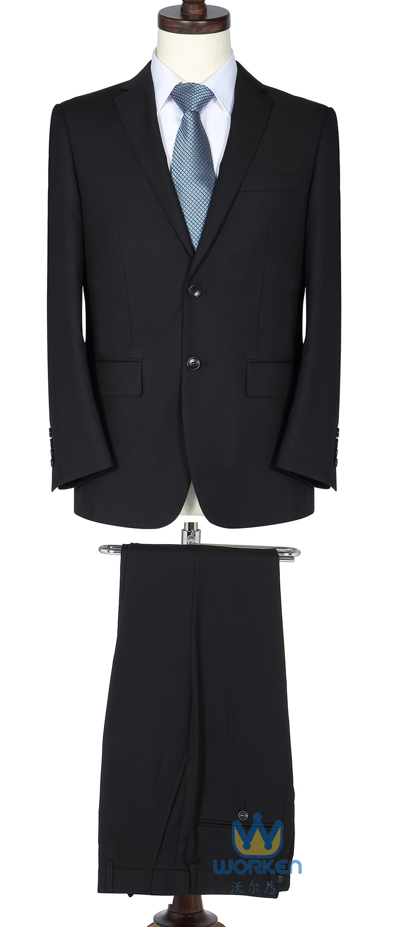 沃尔恳2015新款西装套装男式韩版西服外套男士职业正装批发