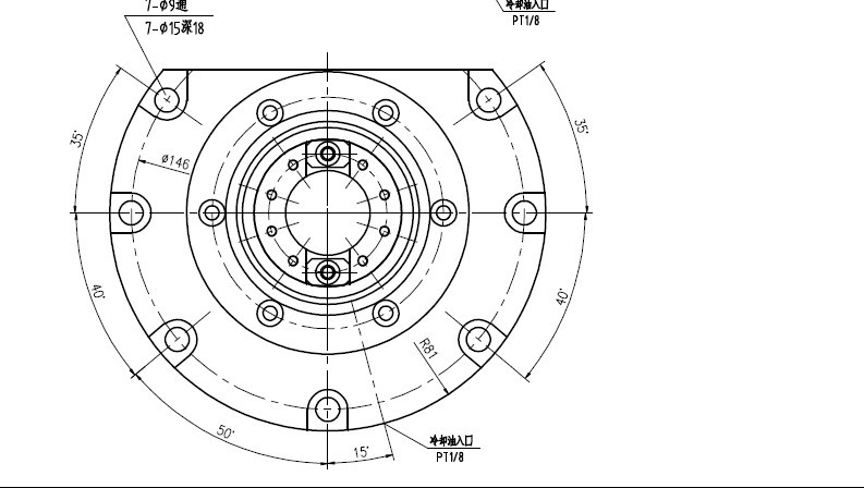 高速钻攻中心主轴20000rpm