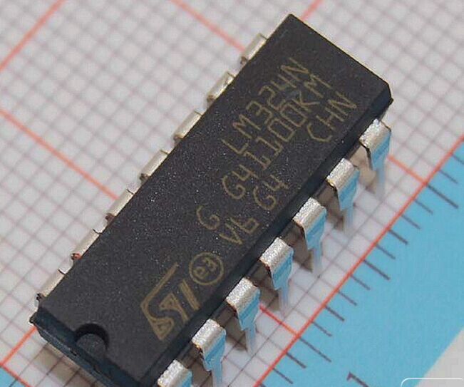 新 集成电路ic芯片 lm324n dip14 四路运放低功耗 st