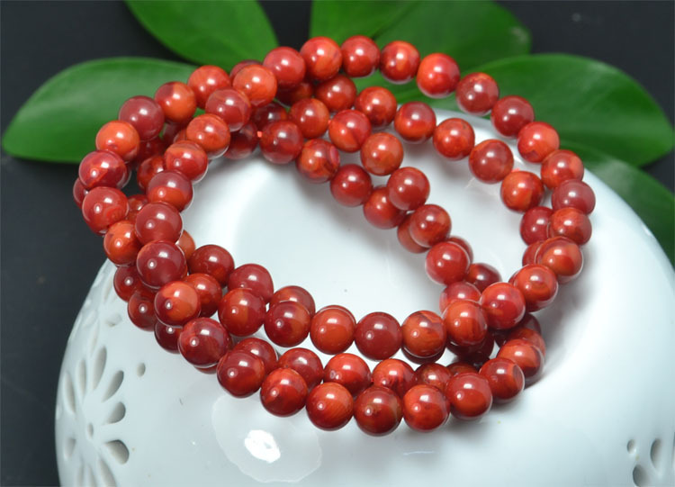 厂家批发 热卖满肉玫瑰红南红手串 南红玛瑙108佛珠珠手链