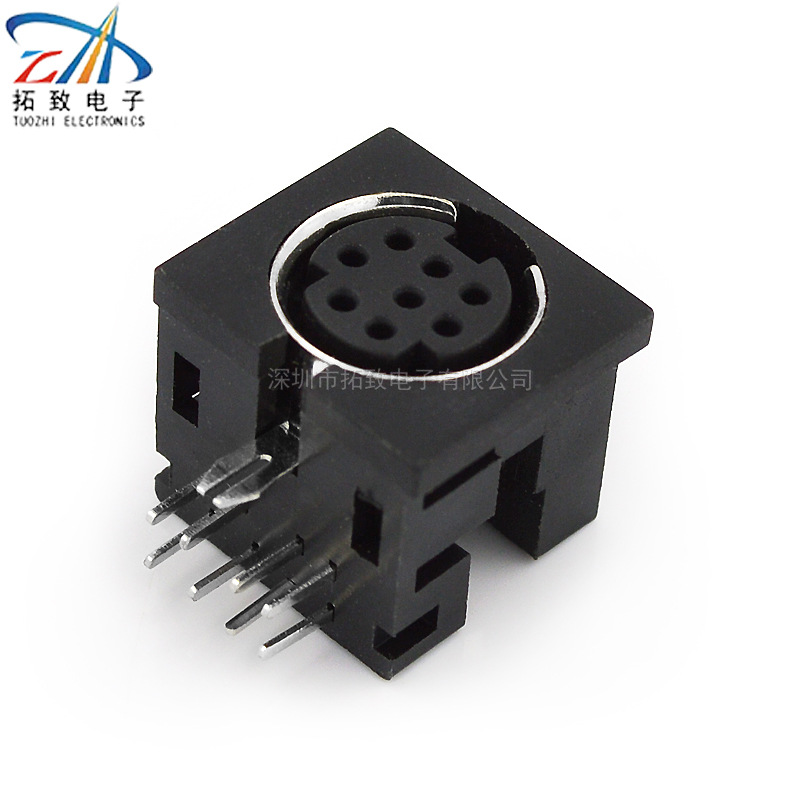 厂家直销母座s端子大din母座8芯端子插座 mdc-8-01单个8孔 批发