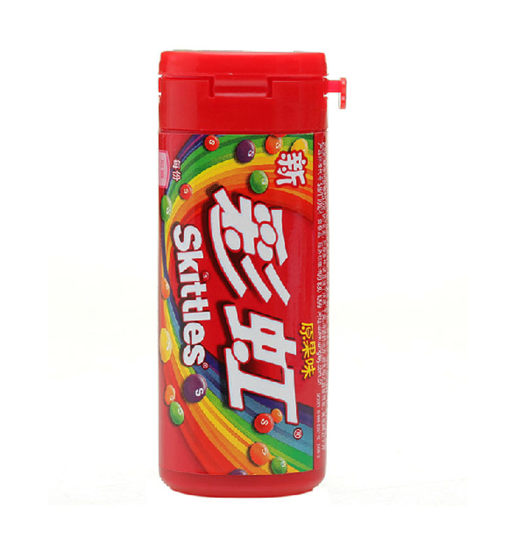 休闲食品30g迷你箭牌彩虹糖超市热卖112瓶一级批发商