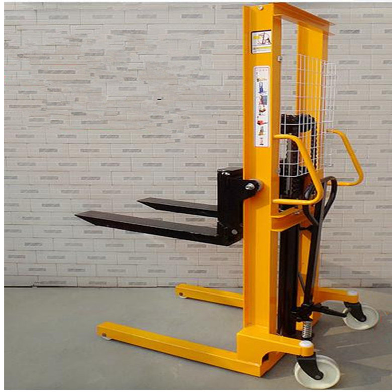 手推人力叉车 手压脚踩两用堆高车 江苏手动液压升降车 人工铲车