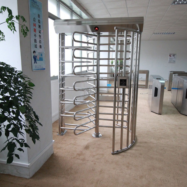 全高十字转闸门手动旋转闸人脸二维码刷卡小区工地门禁系统转道闸