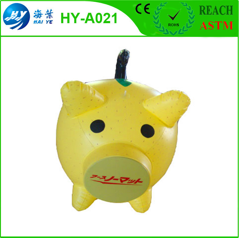 pvc充气环保创意人物公仔pvc吹气小娃娃订做戴帽子小娃娃