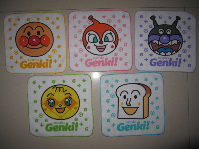 天艺方巾面包超人方巾 纯棉印花毛巾外贸原单超软超吸水 工厂直销