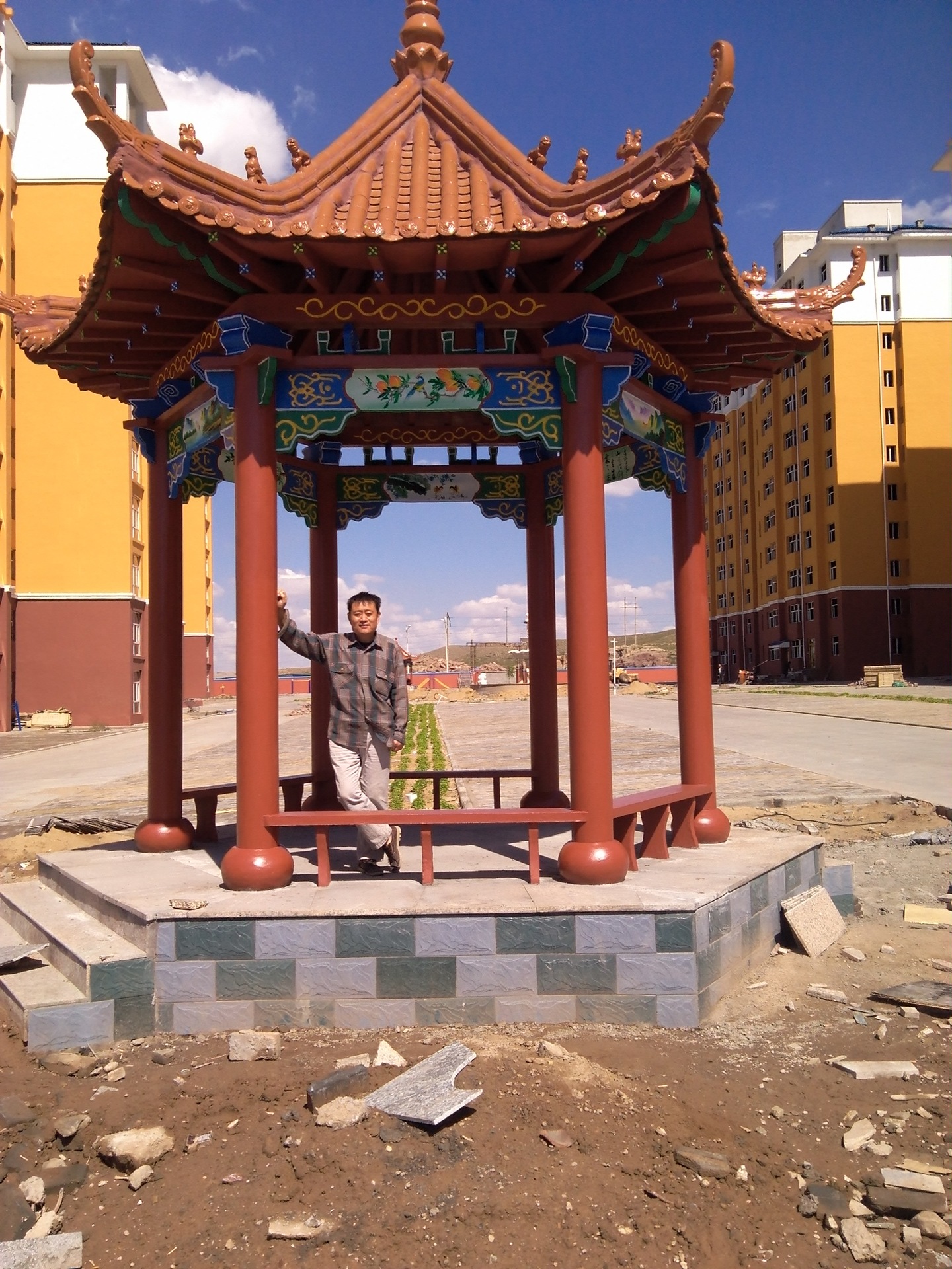 厂家定做各种水泥仿古凉亭现代亭,美观大方,质优价廉.