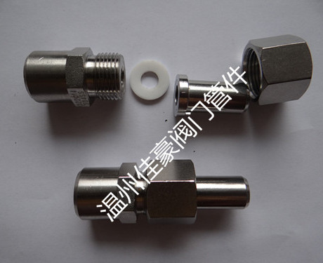 精品优质304,￠22/￠14mm焊接式直通中间接头,对焊式异径活接头