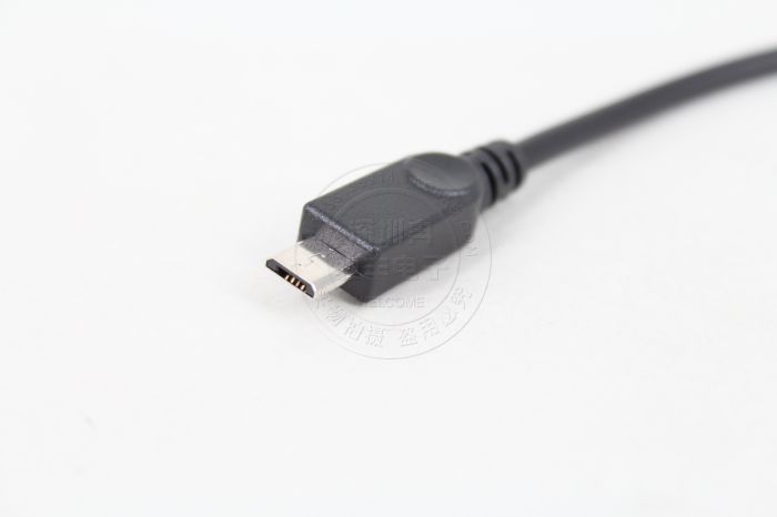 microusb延长线 公转母 小扁口 安卓手机平板电脑 数据线充电20cm