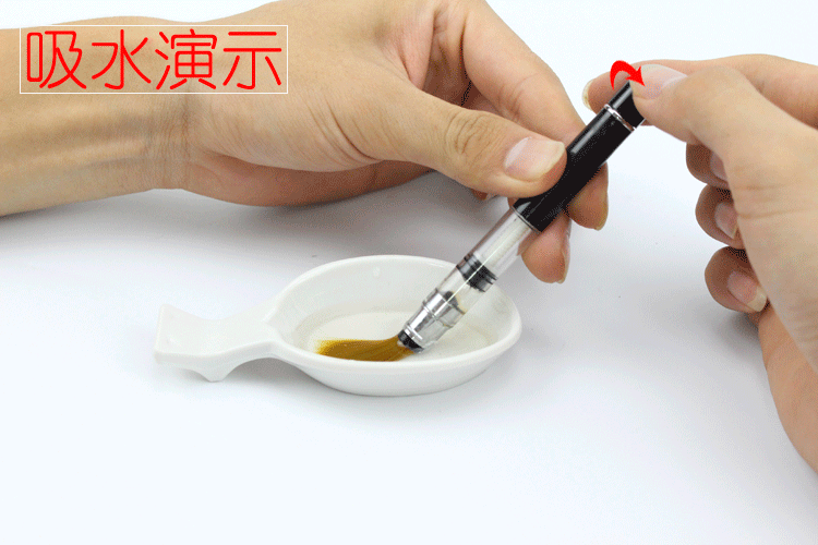 厂家直销 可调节储水毛笔自来水笔钢笔式 初学者水写布专用毛笔