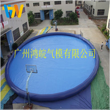 室外充气水池大型圆形充气水池方形充气游泳池支架游泳池水上乐园