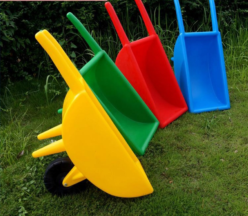 幼儿园推车感统训练独轮车儿童独轮翻斗车儿童手推车沙氺车