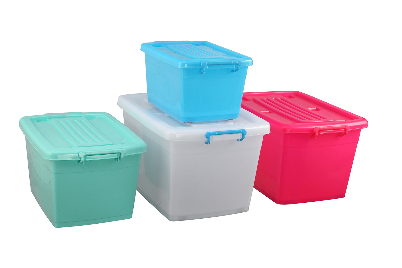 【厂家直供】塑料收纳箱储物箱有盖衣物整理箱玩具收纳车载收纳箱