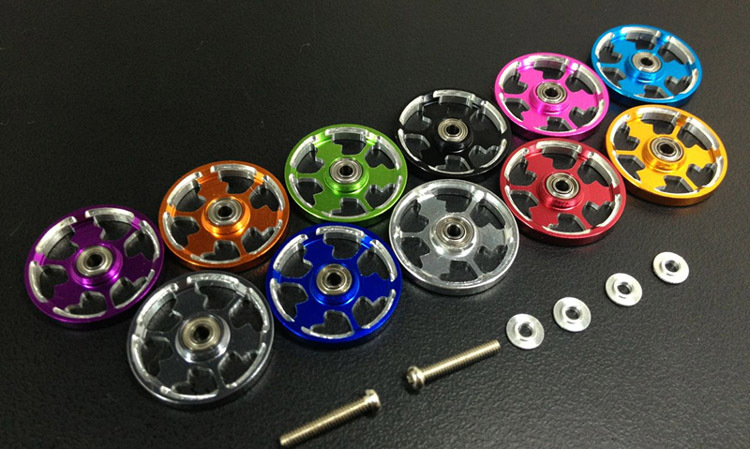 四驱车配件 19mm导轮 15464轻量化导轮 六幅导轮