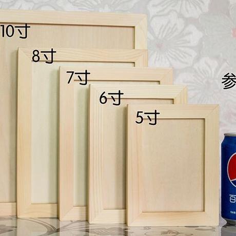 木刻画相框空白木板578 1012寸10a4木雕框创意礼品实木相框含椴木
