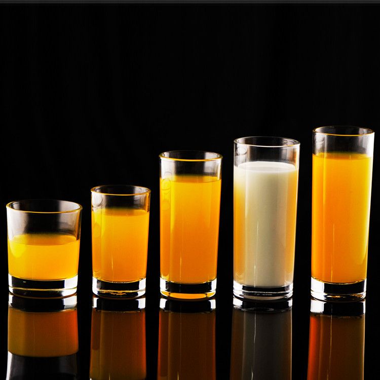 供应信息 杯子 透明玻璃直身杯 圆口水杯 早餐杯牛奶杯果汁杯泡茶杯