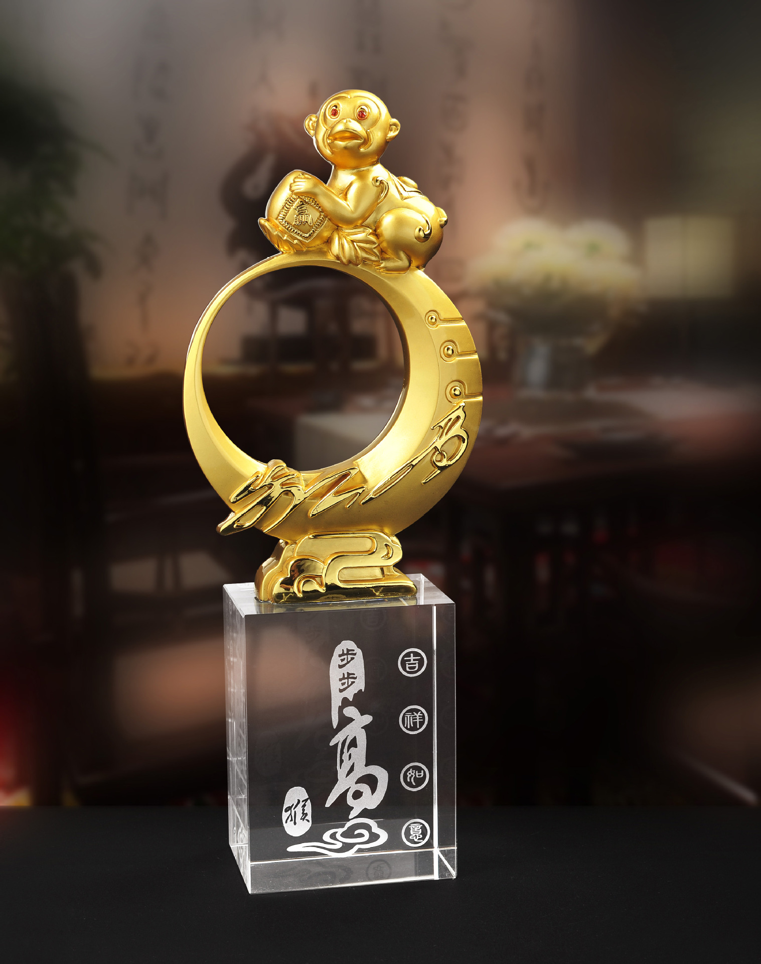生肖摆件 吉祥礼物 精美卡通猴 猴年礼品 企业年会赠品 美猴王1
