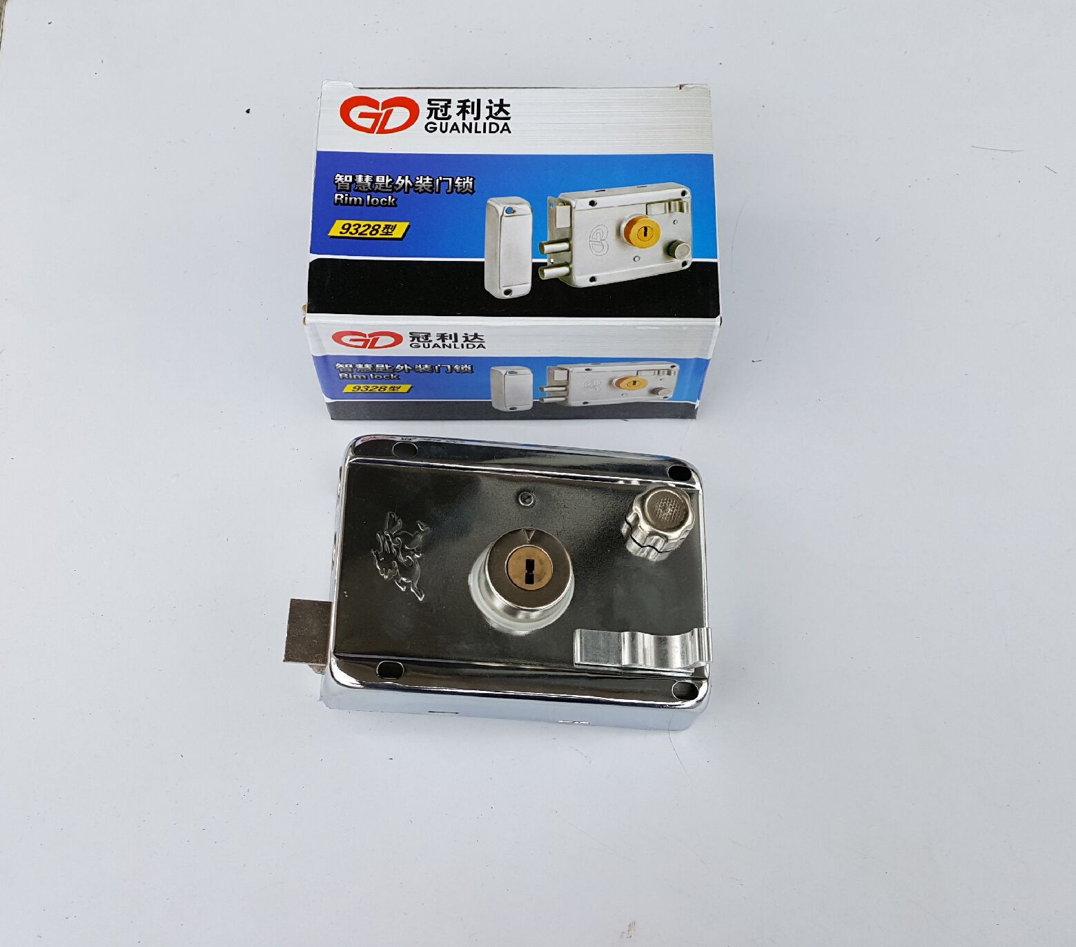 厂家出售 一字锌头外装门锁 防盗门锁 铁门锁 机械门锁 特价批发