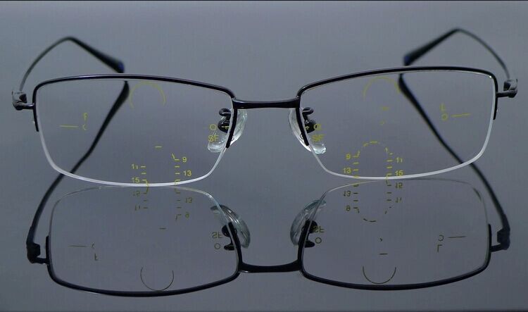 56近视老花非球面内渐进多焦点远近两用树脂加膜眼镜片 定制片