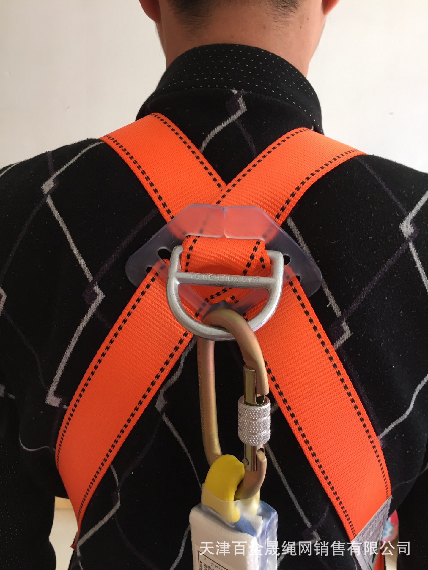 厂家批发高空防坠落悬挂安全带 新国标欧式双背安全带 带缓冲包